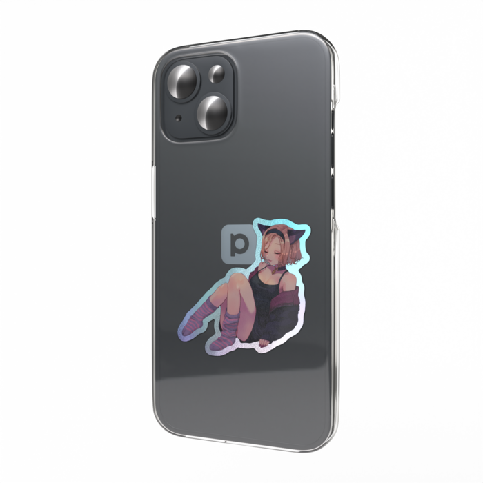 オーロラスマホステッカー - 縦