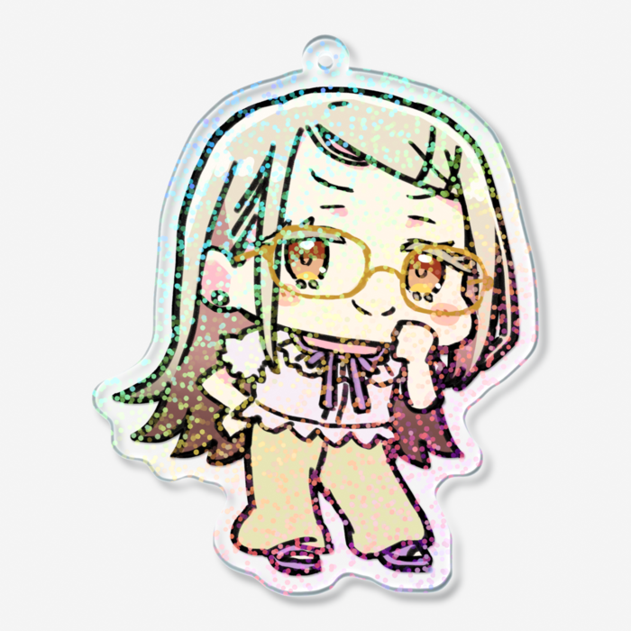 ホログラムアクリルキーホルダー - 70 × 70mm　B