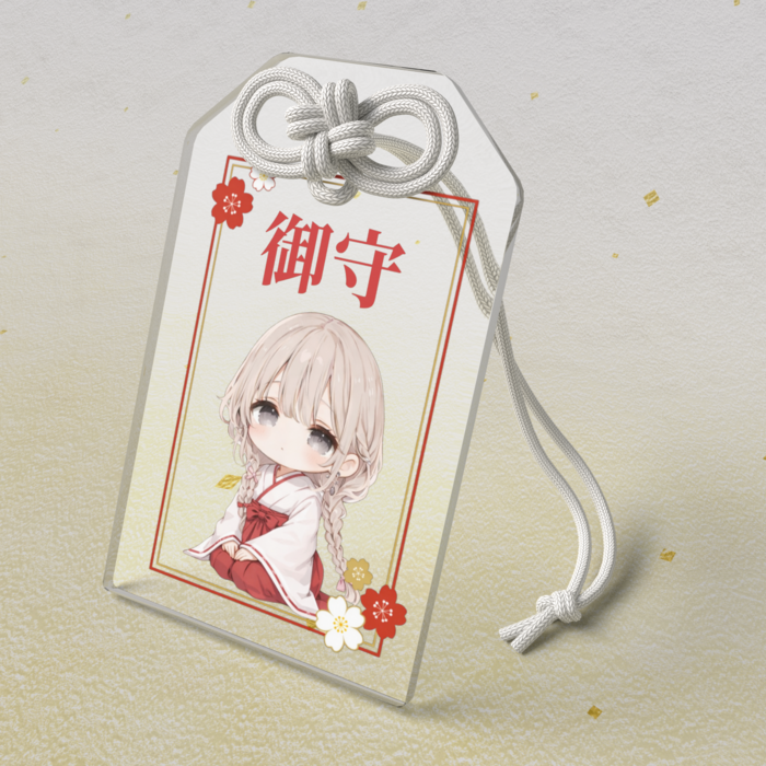 アクリルお守り - 50 × 80mm