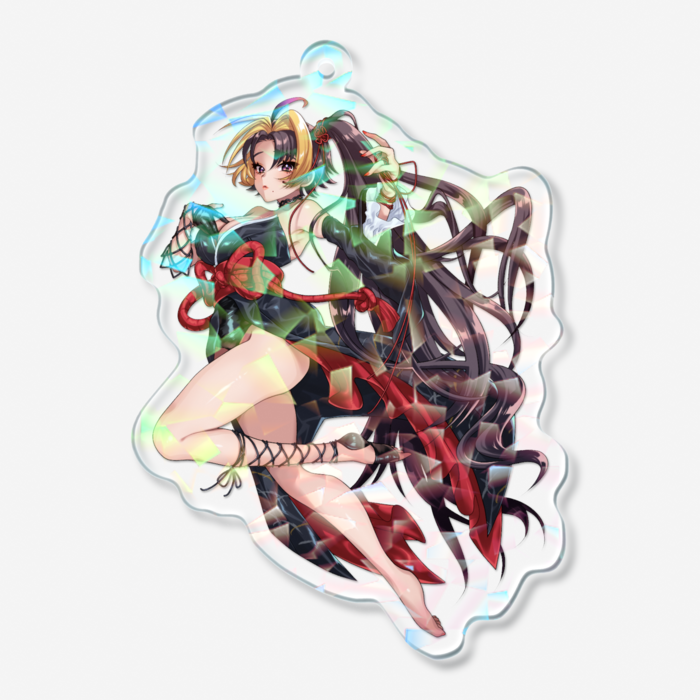 ホログラムアクリルキーホルダー - 70 × 70mm