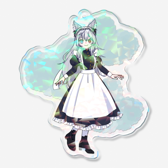 ホログラムアクリルキーホルダー - 70 × 70mm