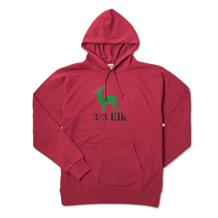 パーカー - XL - バーガンディ