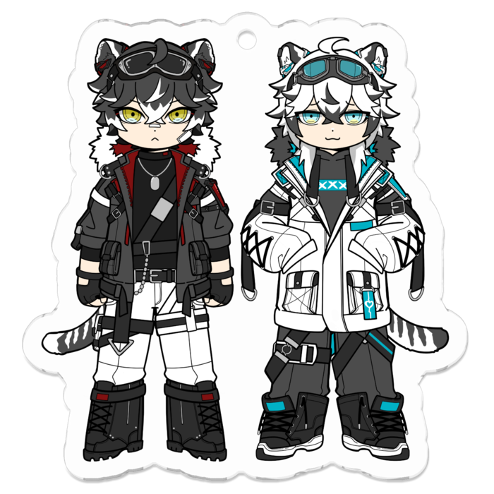 アクリルキーホルダー（コーティング） - 50 x 50 (mm)