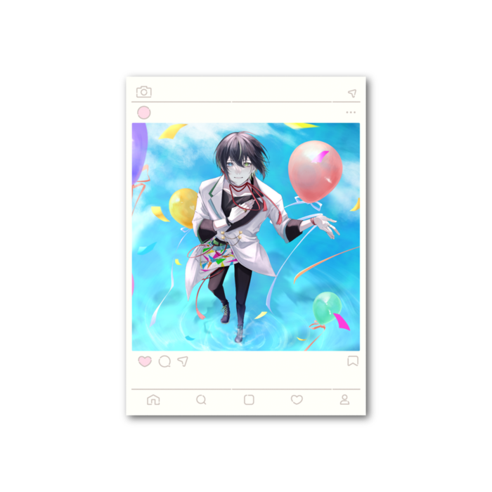 【フォト風カード - 縦 - 片面】全身