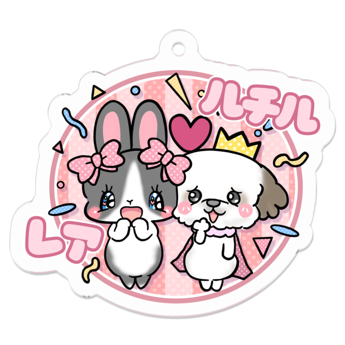 アクリルキーホルダー - 50 x 50 (mm)