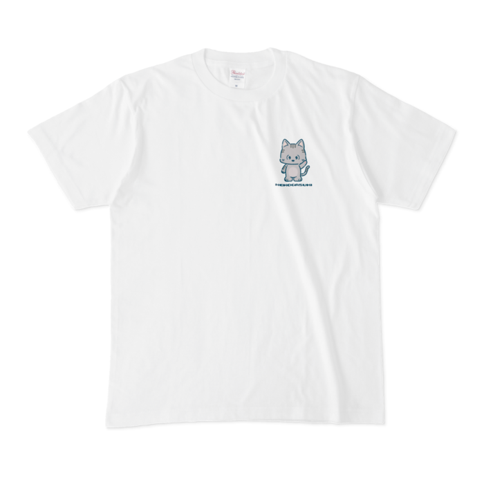 サバ猫Tシャツ - M - 白