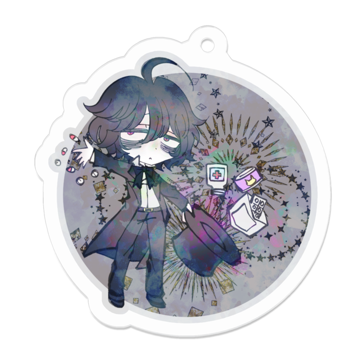 コーティングアクキー(マジシャンイリヤ)50 x 50 (mm)