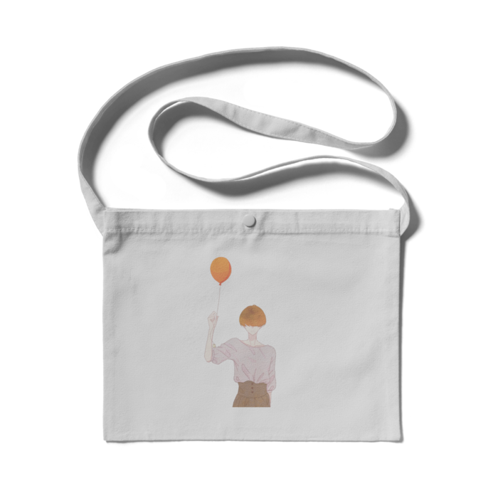 サコッシュ ライトグレー - 300 x 230 (mm)(1)