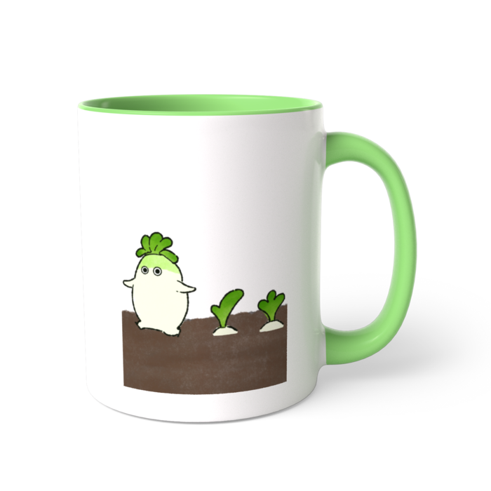 ツートンカラーマグカップ - 直径 8.2cm / 高さ 9.5cm