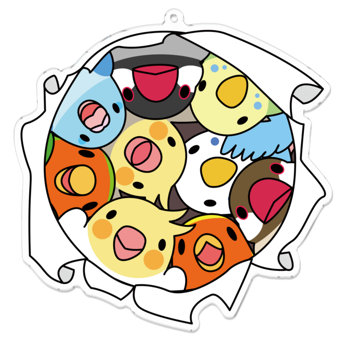 アクリルキーホルダー - 100 x 100 (mm)