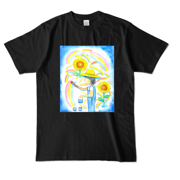 カラーTシャツ - L - ブラック (濃色)