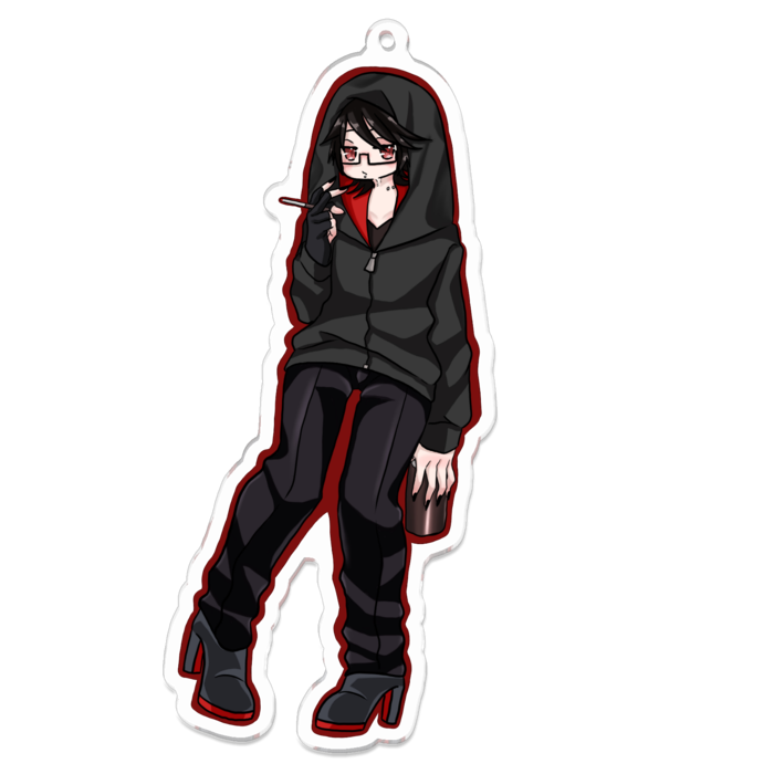 アクリルキーホルダー（コーティング） - 100 x 100 (mm)