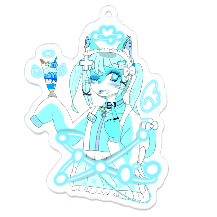 アクリルキーホルダー - 70 x 70 (mm)