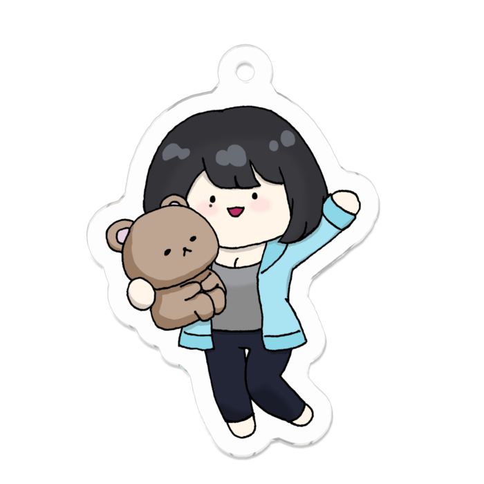 アクリルキーホルダー - 50 x 50 (mm)