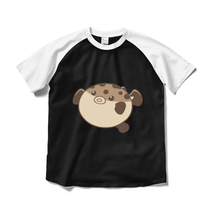 ラグランTシャツ - M - ブラック×ホワイト
