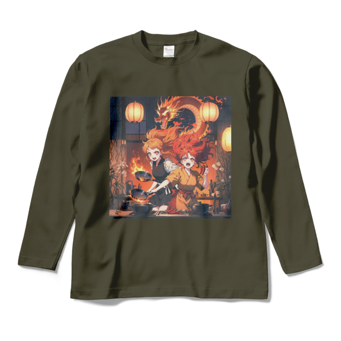 ロングスリーブTシャツ - M - アーミーグリーン