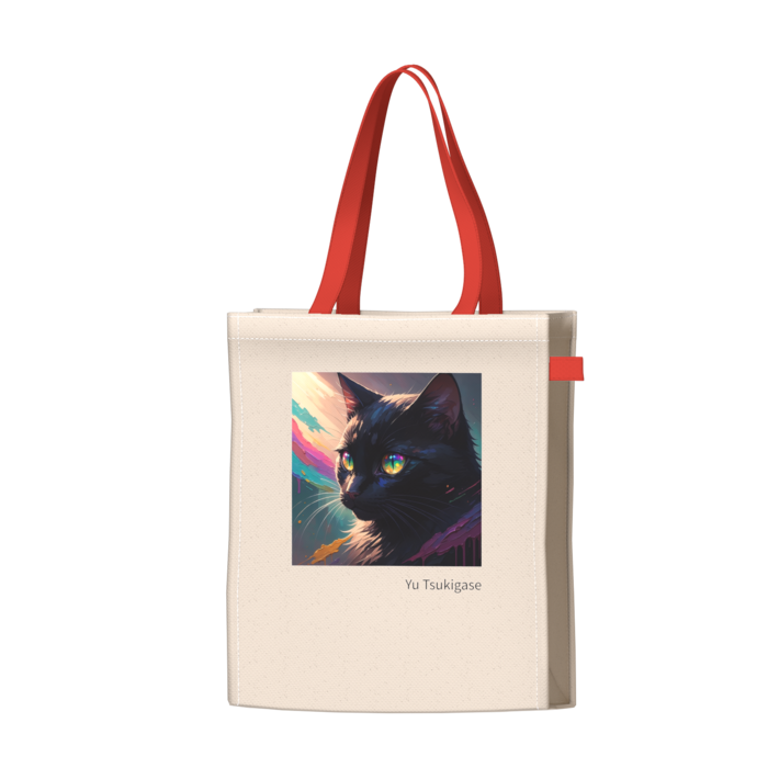ツートンカラーバッグ - レッド - W34 × H41 × D14cm