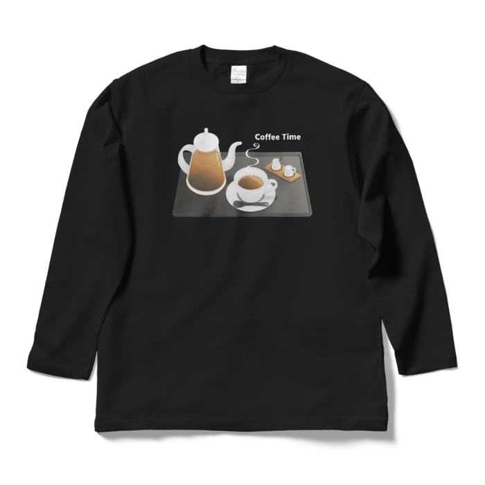 ロングスリーブTシャツ　黒色　L