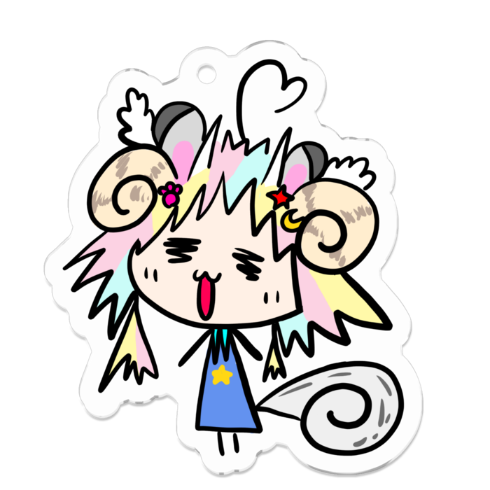 アクリルキーホルダー2 - 50 x 50 (mm)