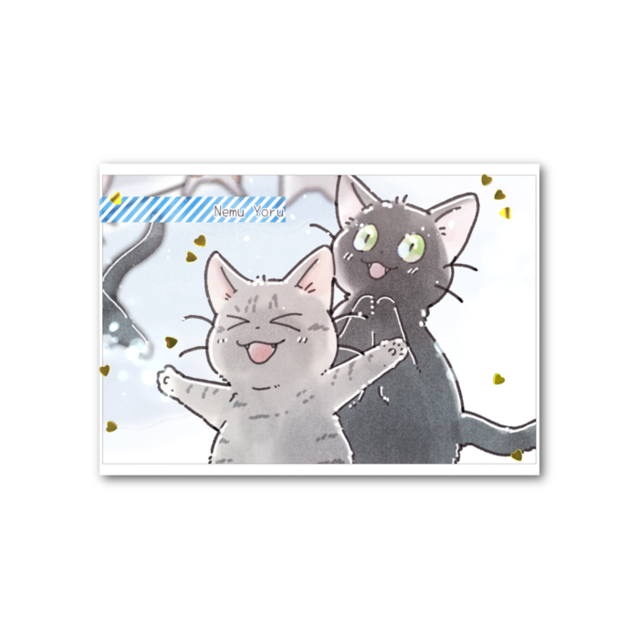 フォト風カード - 横 - 両面