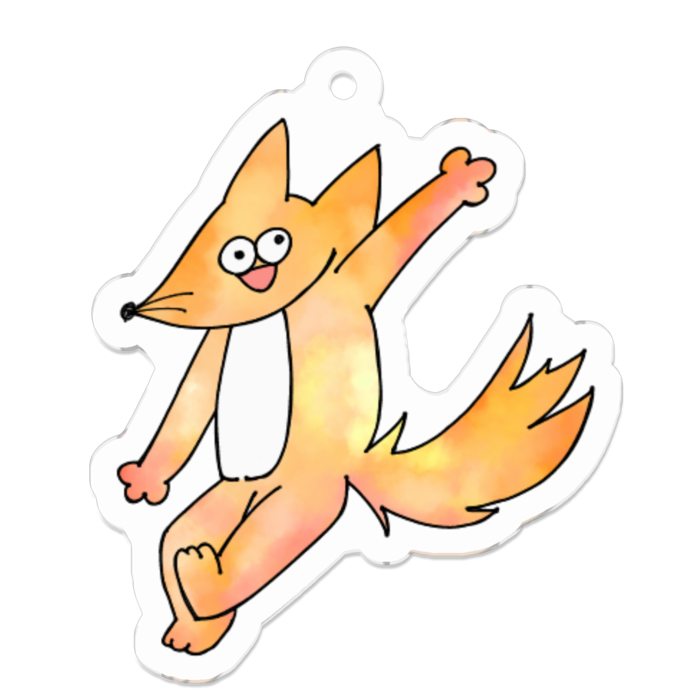 アクリルキーホルダー - 50 x 50 (mm)