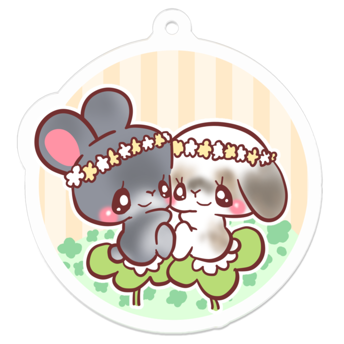 アクリルキーホルダー - 50 x 50 (mm)