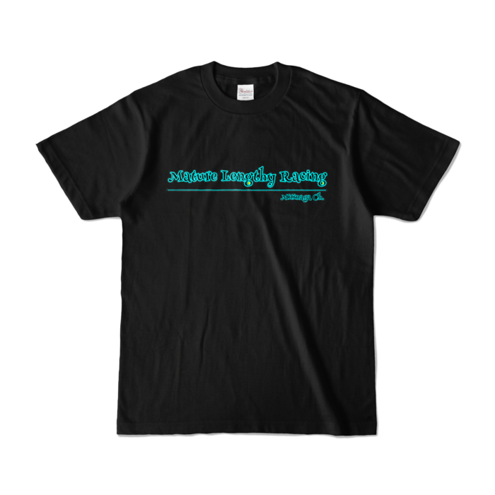 ロゴ入りカラーTシャツ - S - ブラック (濃色)(1)