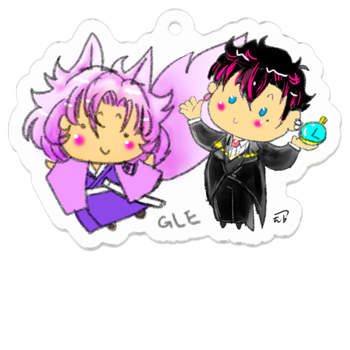 アクリルキーホルダー - 50 x 50 (mm)