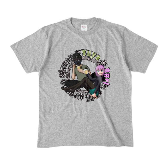 カラーTシャツ - M - 杢グレー (濃色)
