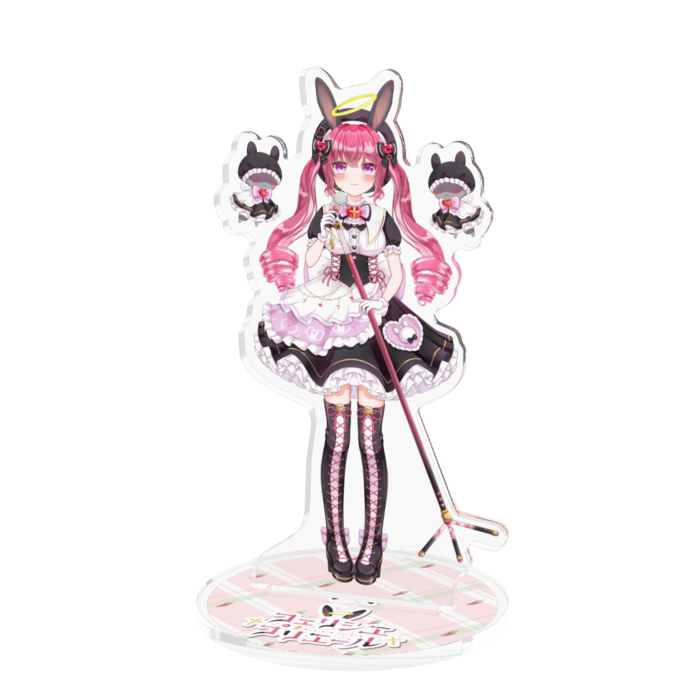 魔法少女・黒・マイク前・おすまし