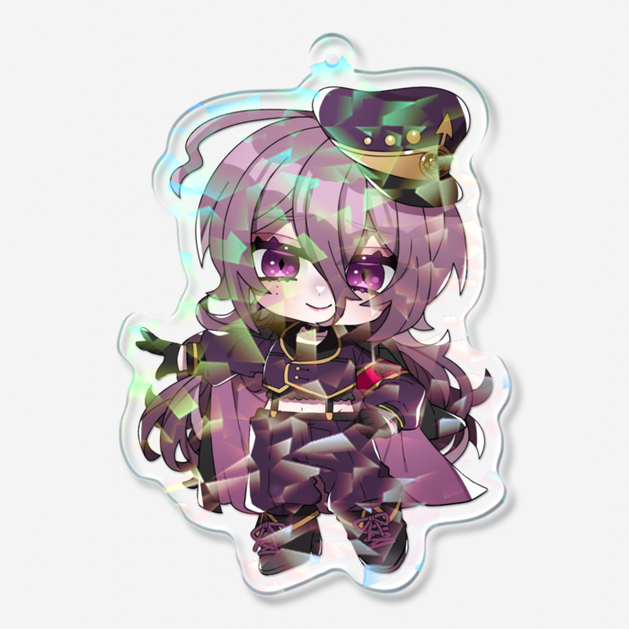 ホログラムアクリルキーホルダー - 70 × 70mm