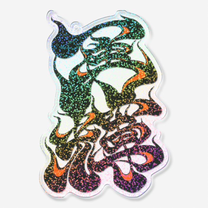 ホログラムアクリルキーホルダー - 100 × 100mm