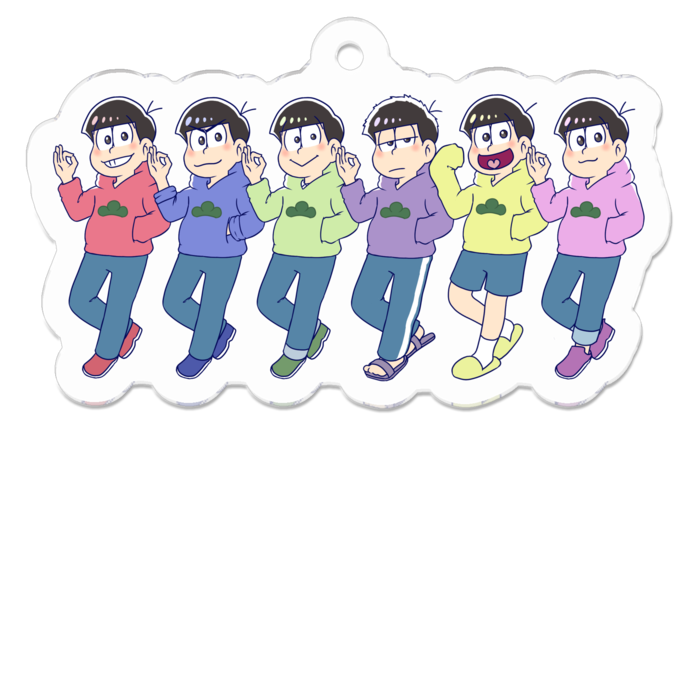 アクリルキーホルダー - 50 x 50 (mm)