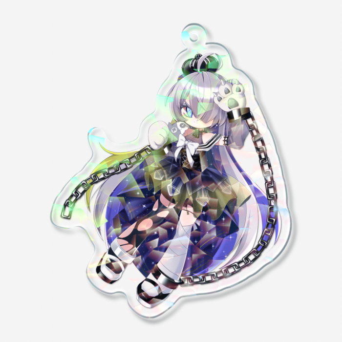 ホログラムアクリルキーホルダー - 70 × 70mm