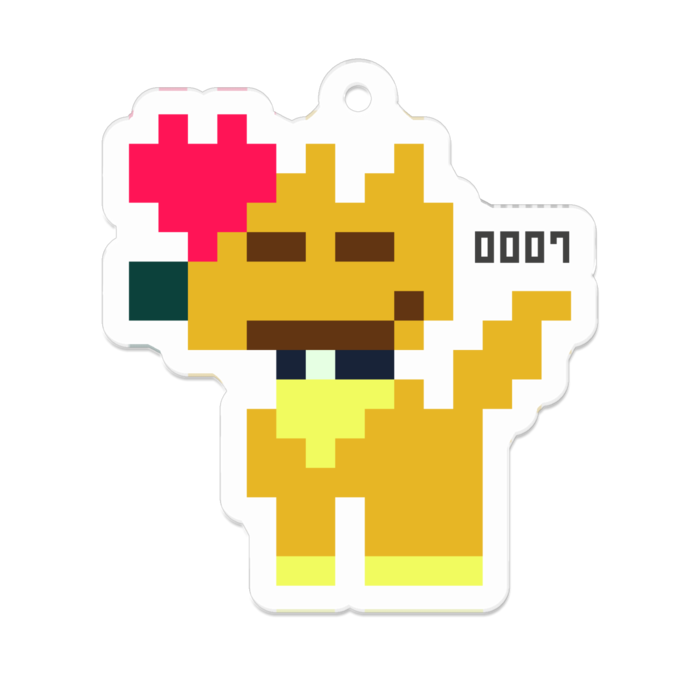 アクリルキーホルダー（コーティング） - 50 x 50 (mm)