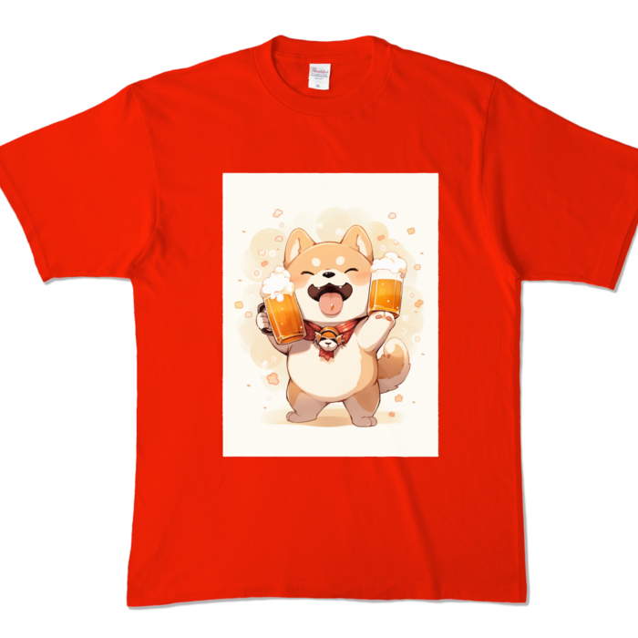 カラーTシャツ - XL - レッド (濃色)