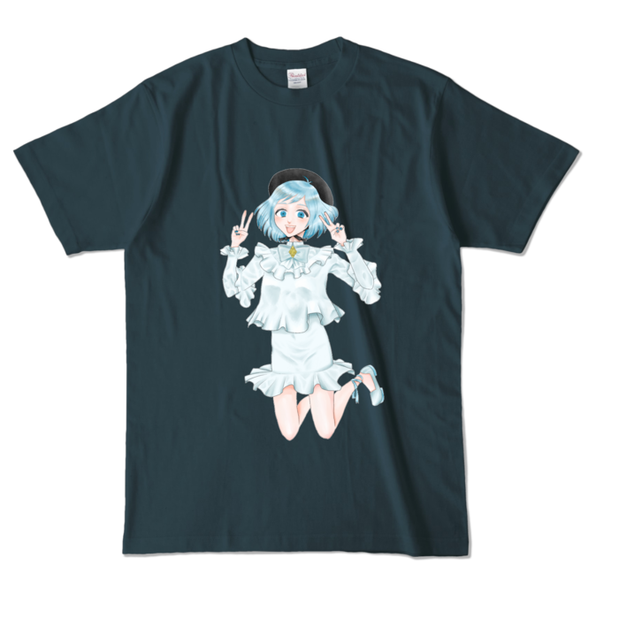 カラーTシャツ - L - デニム (濃色)