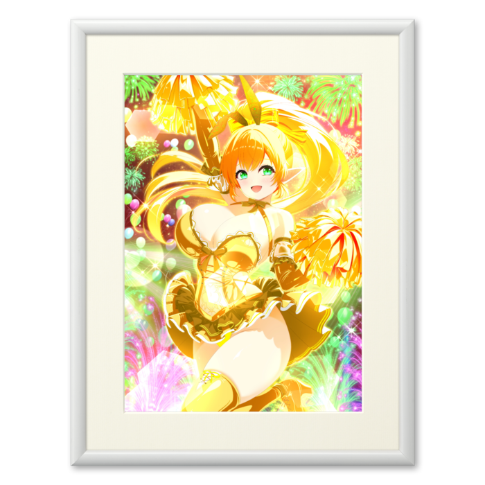 複製画(プリモアート) - A3(金髪/額縁・ホワイト)