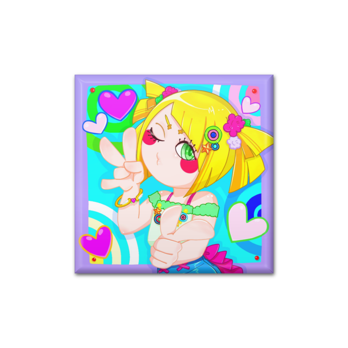 缶バッジ - 四角形40mm