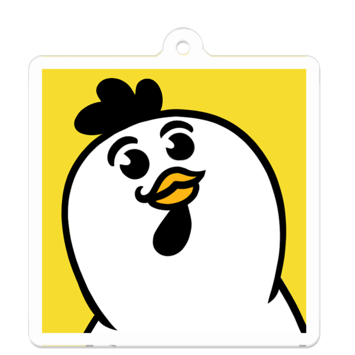 アクリルキーホルダー - 50 x 50 (mm)