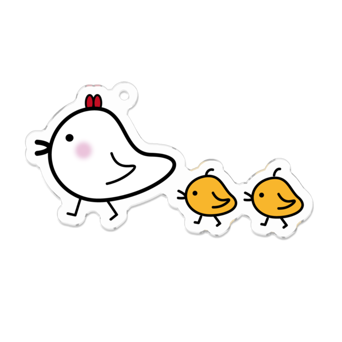 アクリルキーホルダー - 70 x 70 (mm)