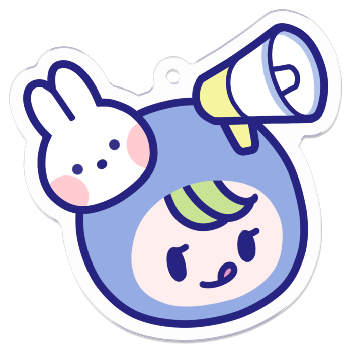 アクリルキーホルダー(コーティング) - 50 x 50 (mm)
