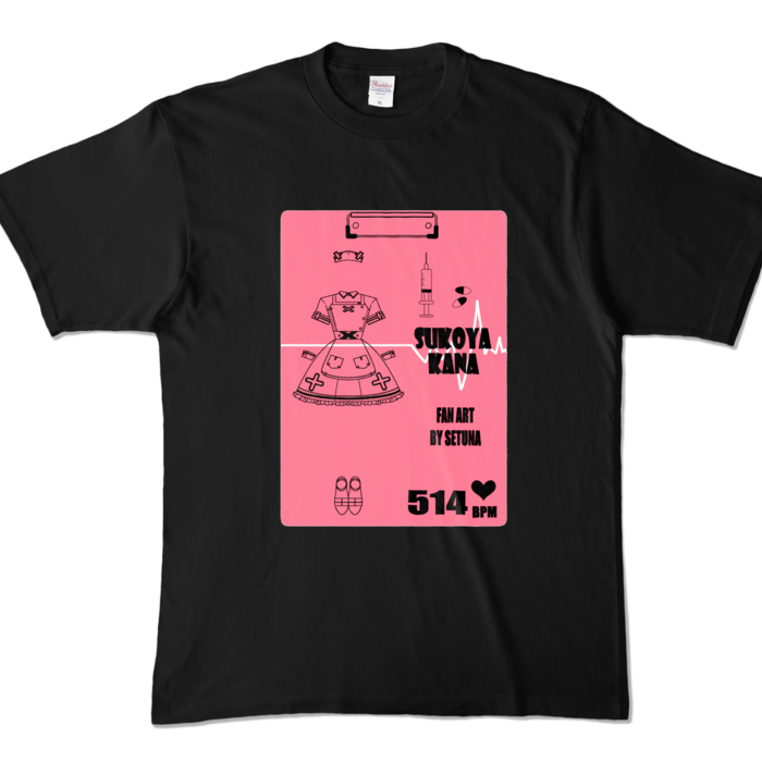カラーTシャツ - XL - ブラック (濃色)