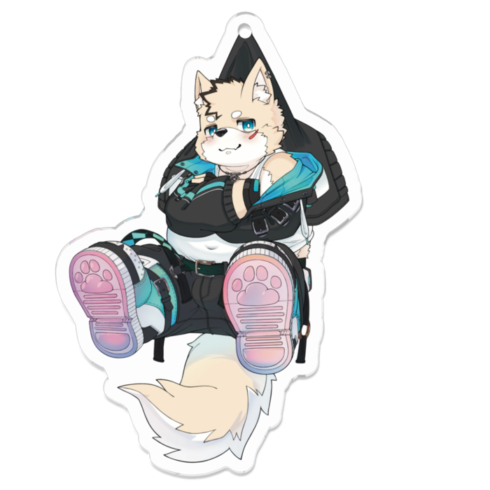 アクリルキーホルダー（コーティング） - 70 x 70 (mm)