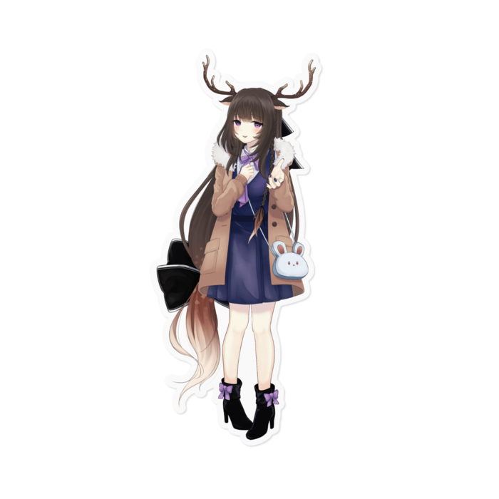 ￤冬デート￤ステッカー￤160 x 160 (mm)￤白縁￤