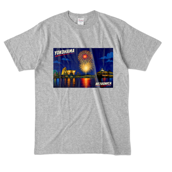 カラーTシャツ - L - 杢グレー (濃色)
