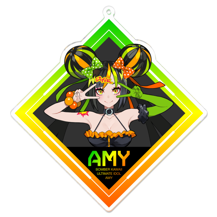アクリルキーホルダー - 100 x 100 (mm)