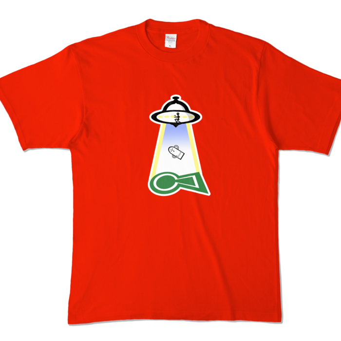 カラーTシャツ - XL - レッド (濃色)