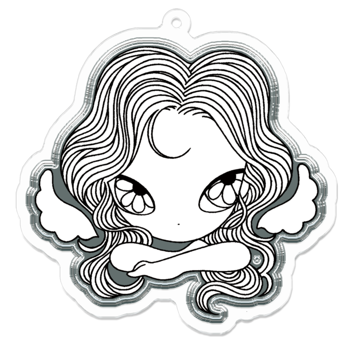 アクリルキーホルダー - 70 x 70 (mm)