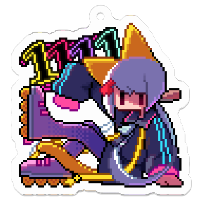 アクリルキーホルダー(コーティング) - 50 x 50 (mm)